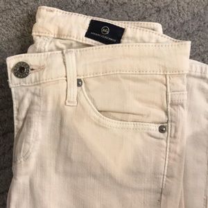 AG Light Pink Skinny Jeans